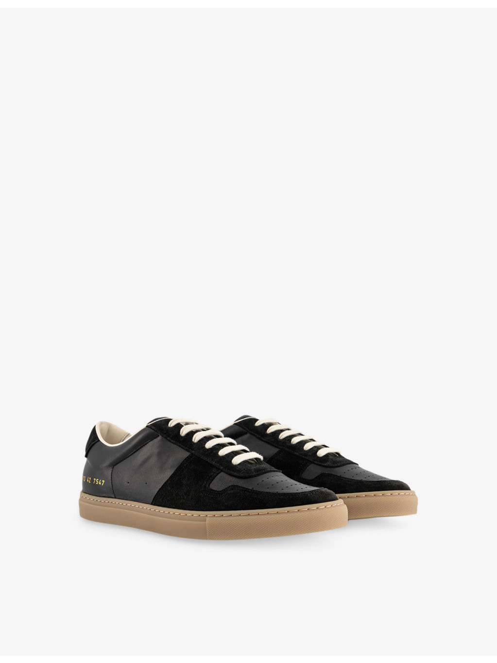 Bball Slim Gum Sole Leather Trainers - 3