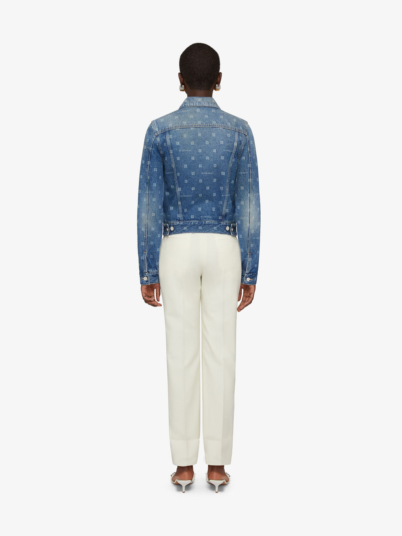 SLIM-FIT JACKET IN GIVENCHY 4G DENIM 4