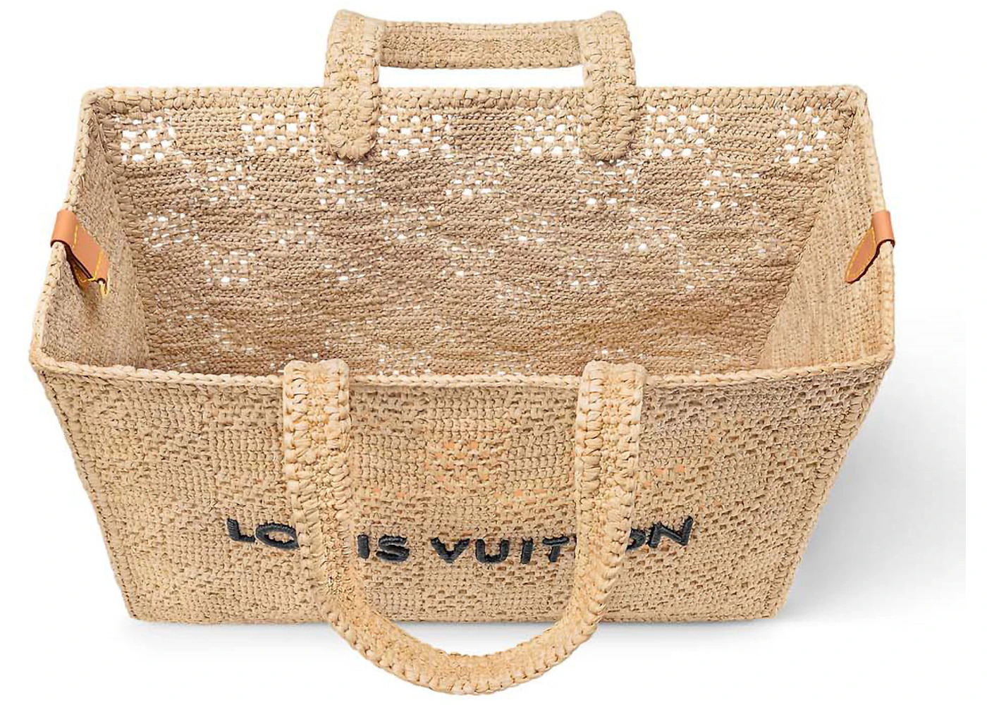 Louis Vuitton Shopper Bag MM Damier Raffia Natural Beige - 3