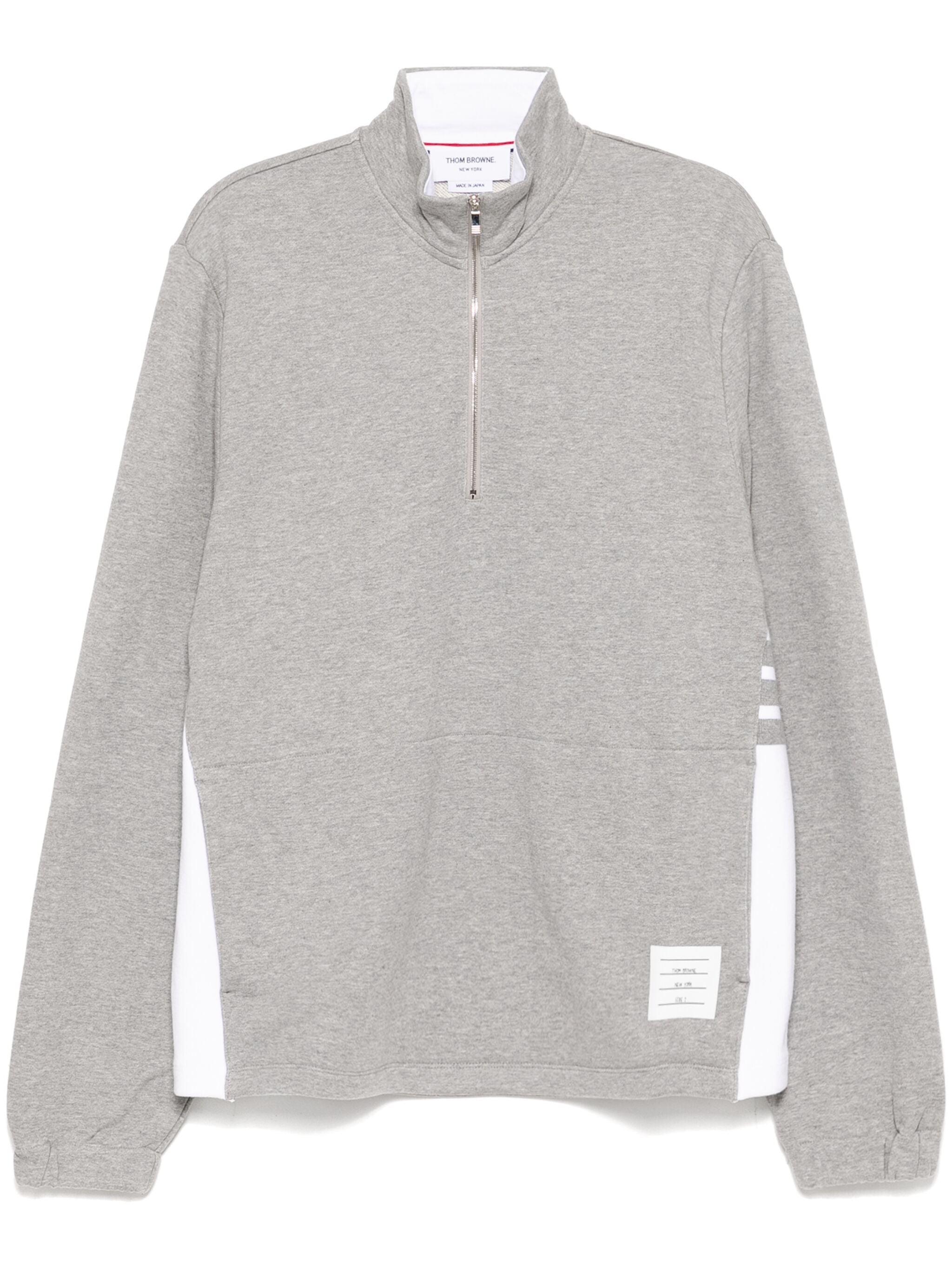 Thom Browne THOM BROWNE - Men Funnel Neck Half Zip Pullover