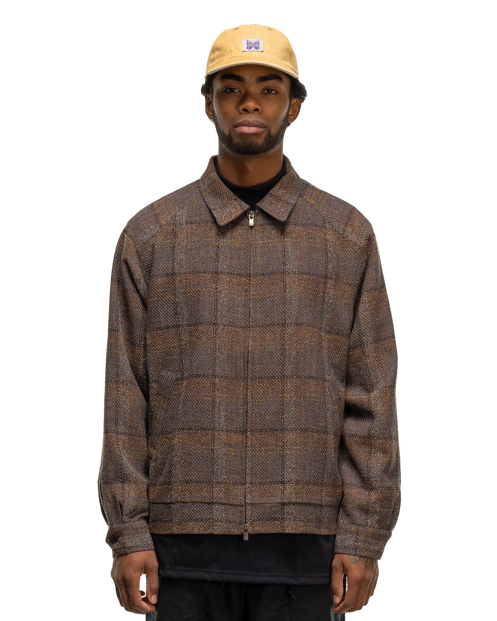 Sport Jacket - W/AC/C/N/R Twill Plaid Dk.Brown - 4
