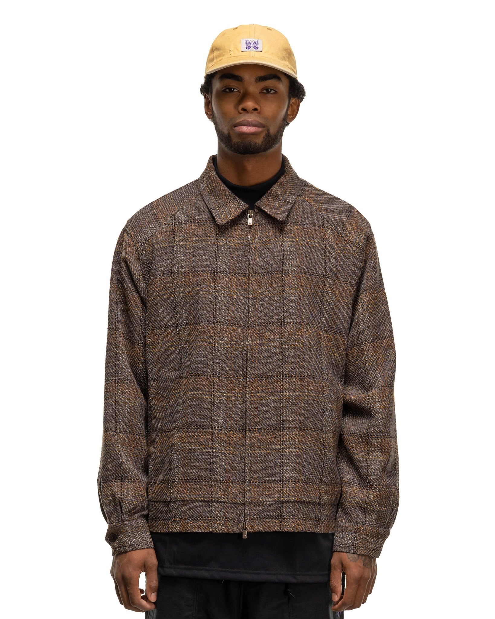 NEEDLES Sport Jacket - W/AC/C/N/R Twill Plaid Dk.Brown | REVERSIBLE