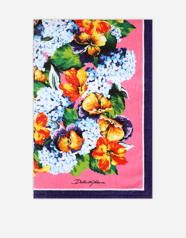 Floral-print terrycloth beach towel - 3