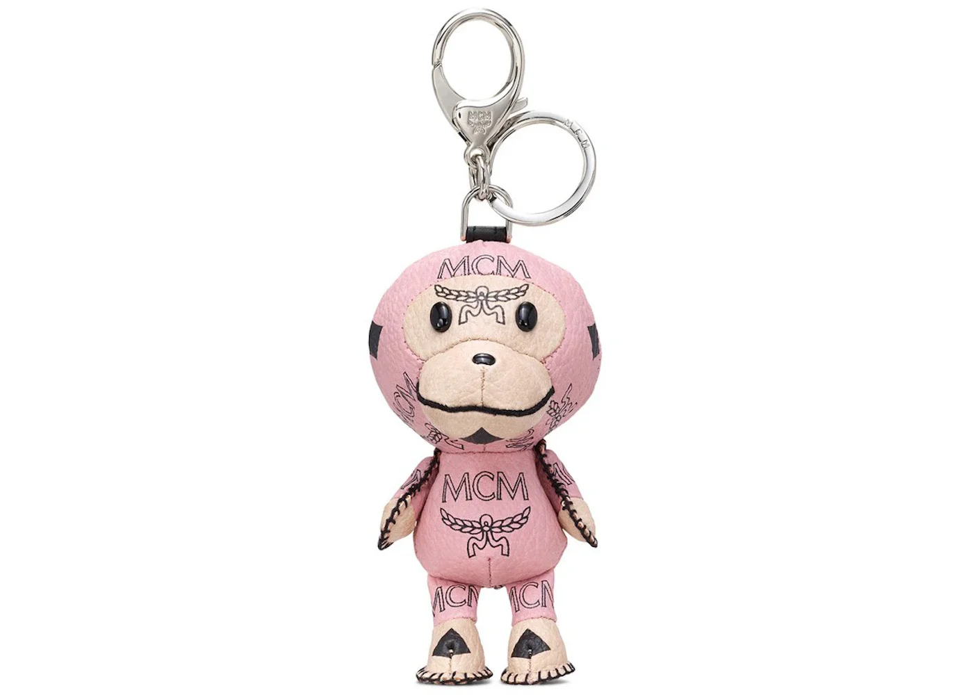 MCM x BAPE Baby Milo Charm Visetos Soft Pink - 1