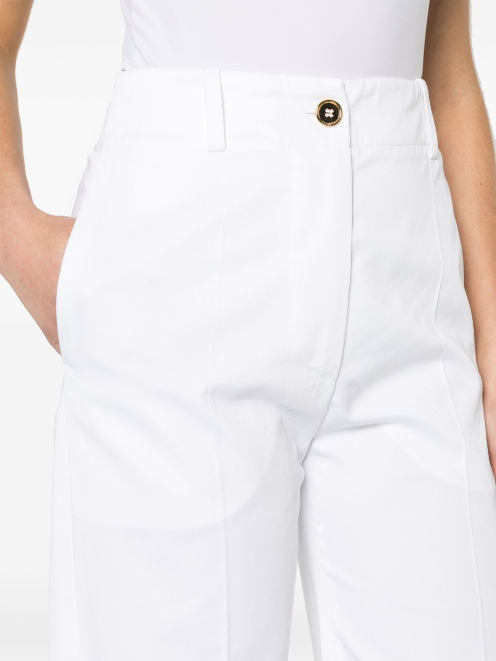 Iconic wide-leg cotton trousers - 5