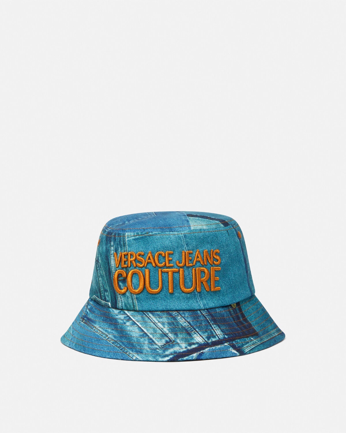 Patchwork Denim Bucket Hat - 1