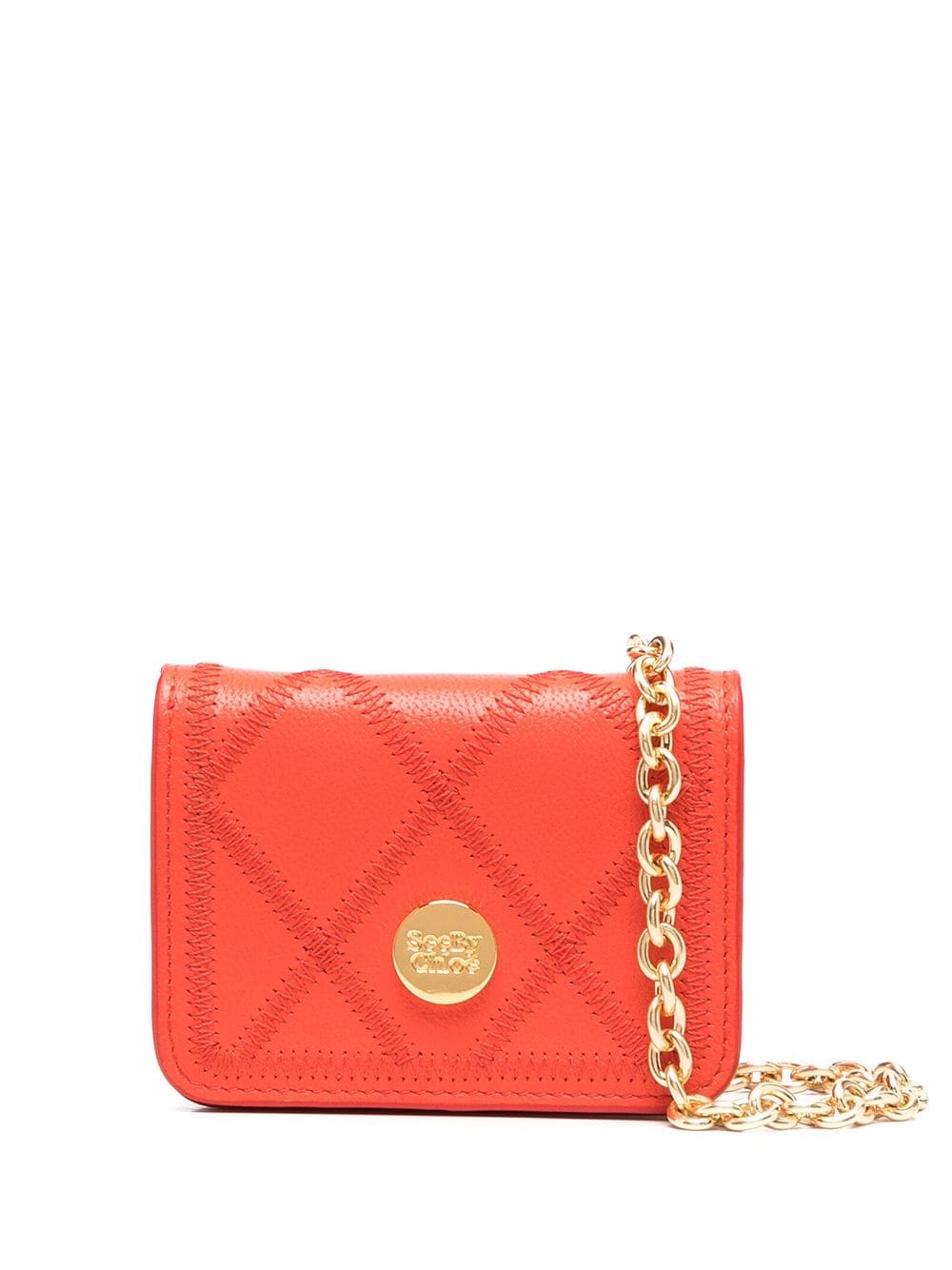 logo chain-strap bag - 1