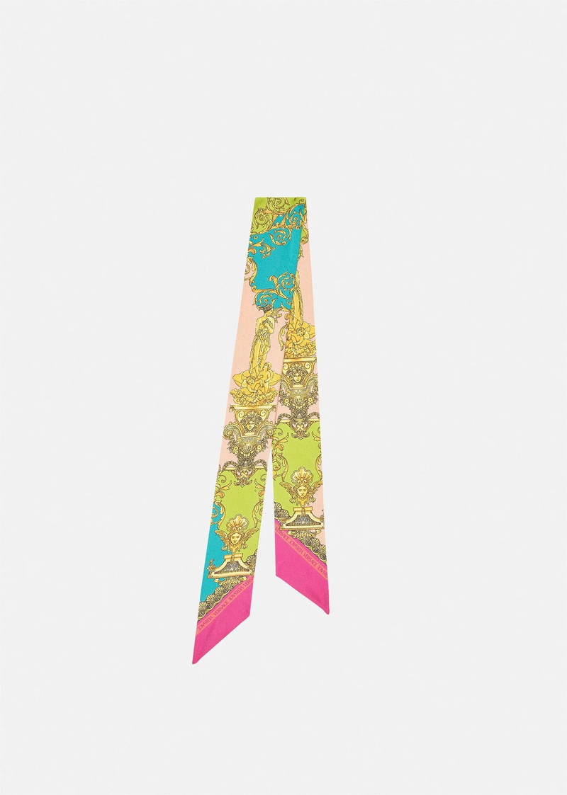Barocco Goddess Silk Scarf Tie 1