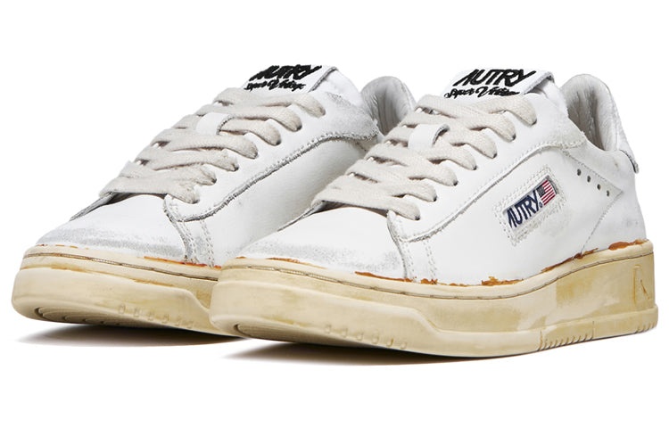 Autry Dallas Super Vintage Low Leather Sneakers 'White' DVLM-GF01 - 2