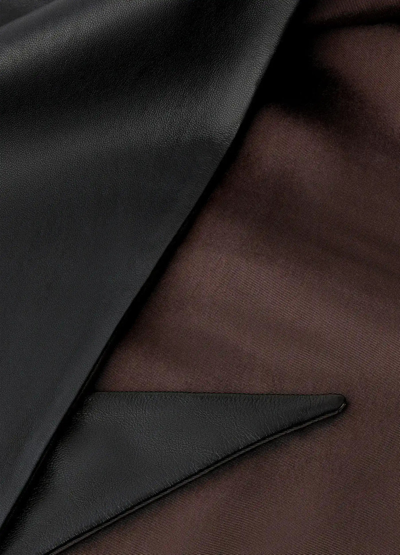 LEATHER TRIANGLE SCARF 4