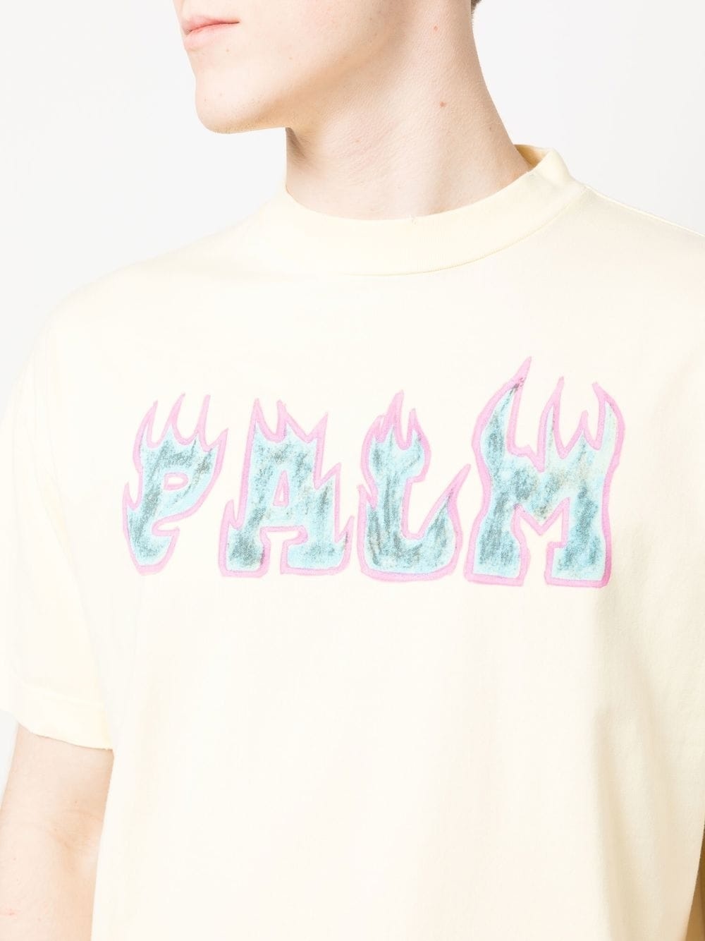 Flames logo-print T-shirt - 5