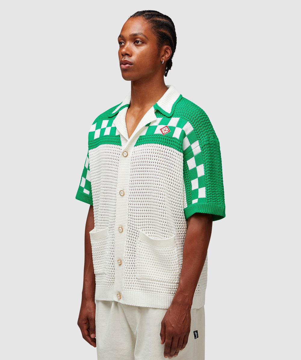 Casablanca Faux Crochet Shirt-