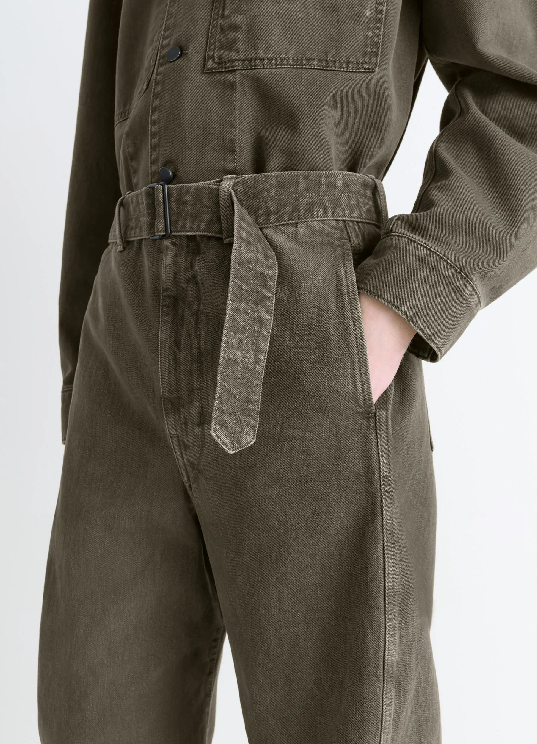 TWISTED BELTED PANTS - 5