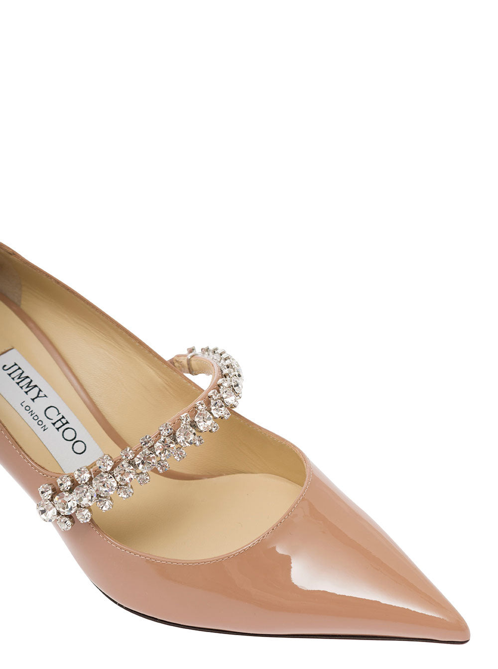 Jimmy Choo Women 'Bing' Pink Pumps With Crystal Embellishment In Patent Leather Woman - 5