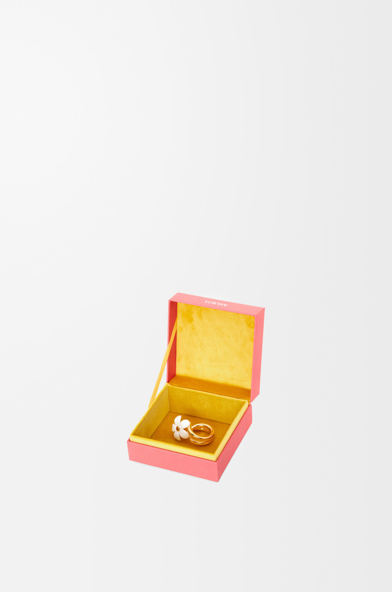 Flor ring in sterling silver and enamel 6
