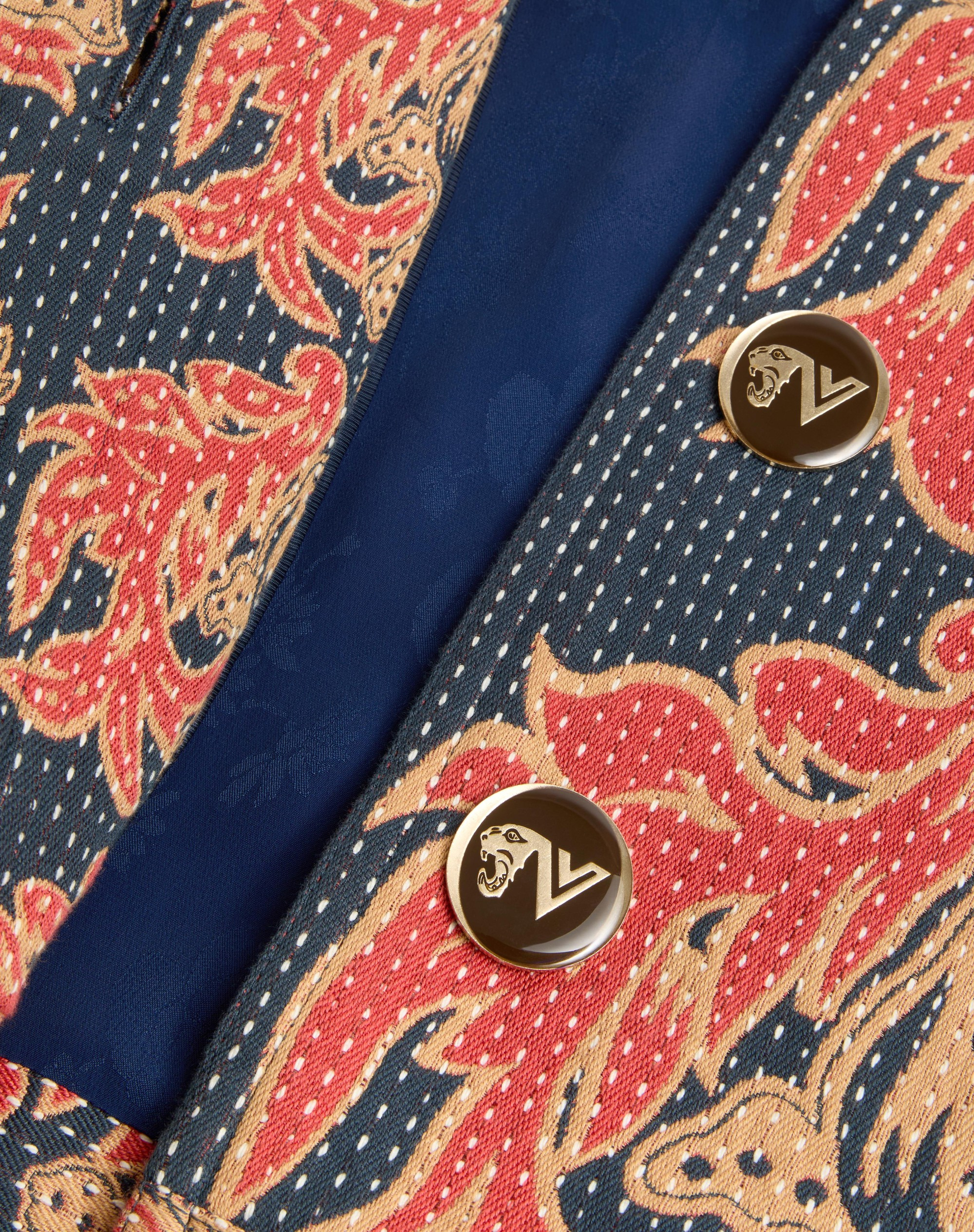 CABAN IN APRES L'HIVER QUILTED FLORAL JACQUARD - 10