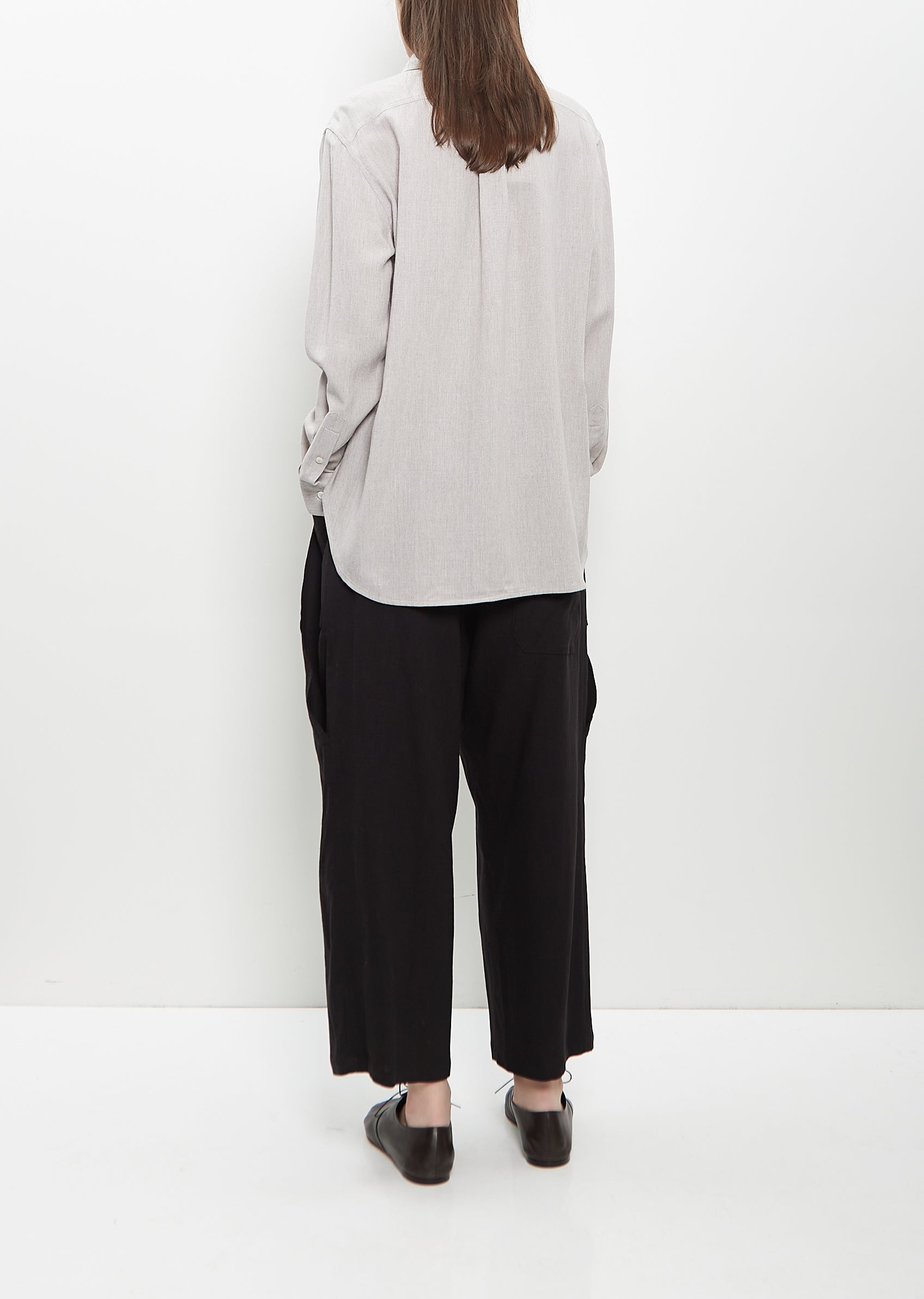 Wool Viscose Relaxed Shirt - 3