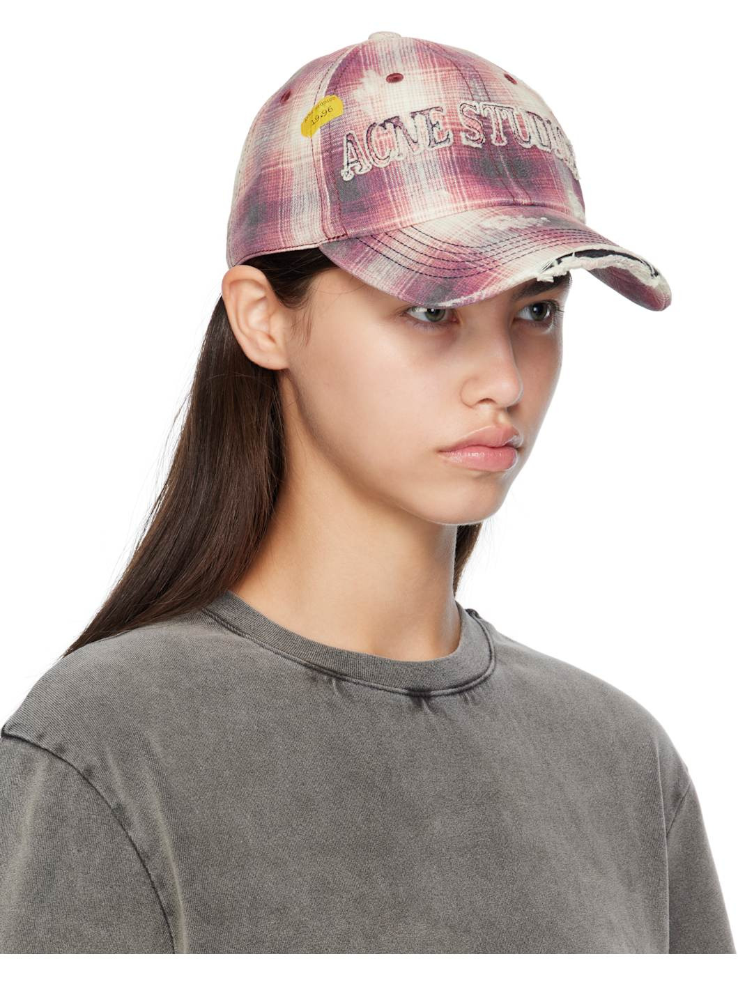 Pink Distressed Cap - 2