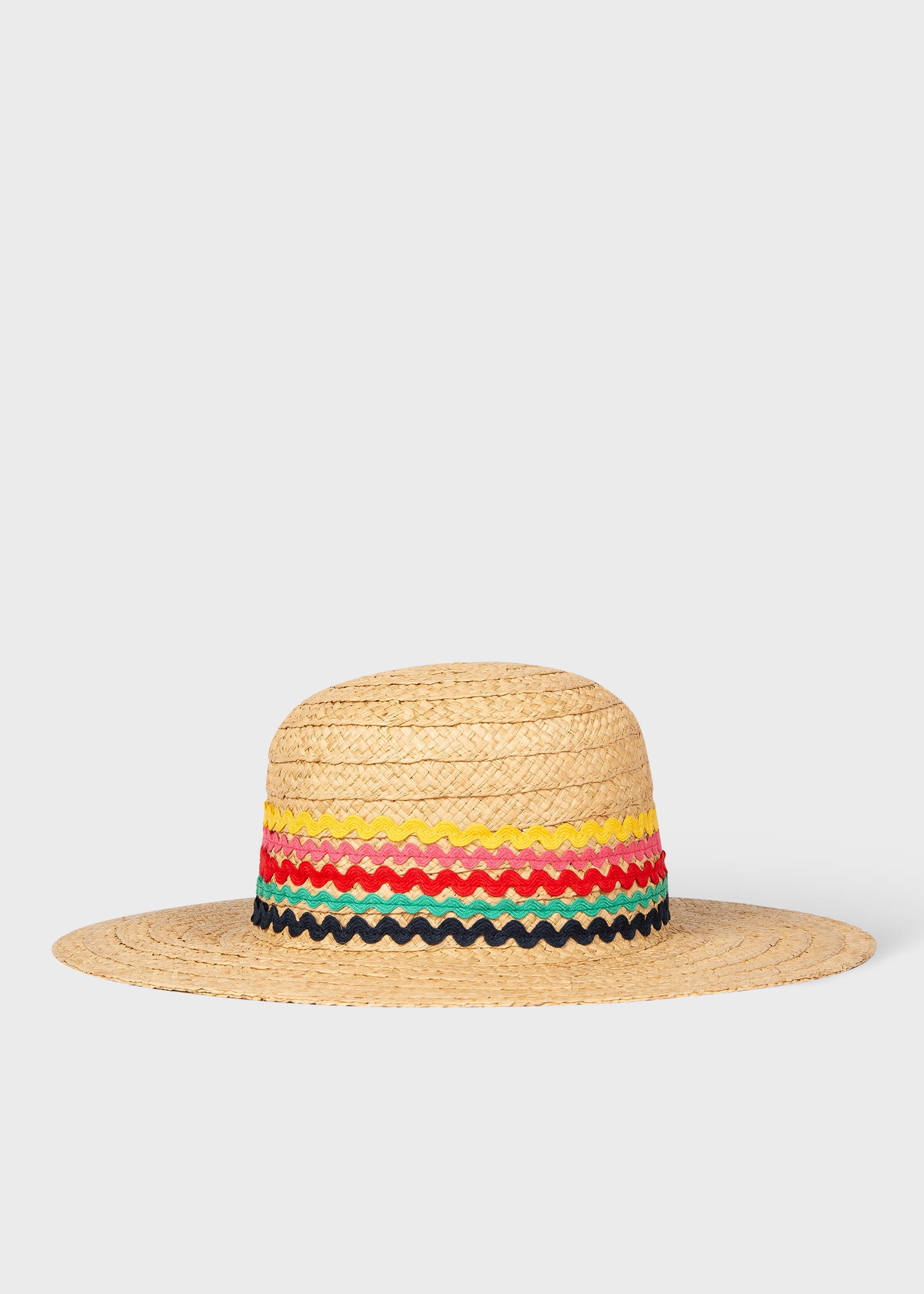 Ric Rac Scallop Trim Floppy Hat - 1