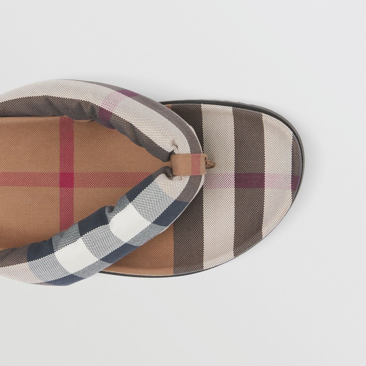Check Cotton Sandals - 3