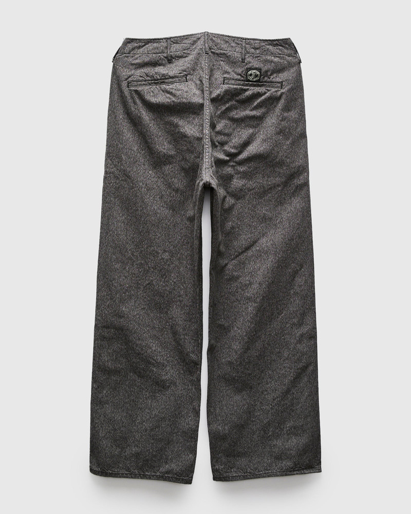 FULLCOUNT Tough Dude Mock Twist Pants in Charcoal Black outlook