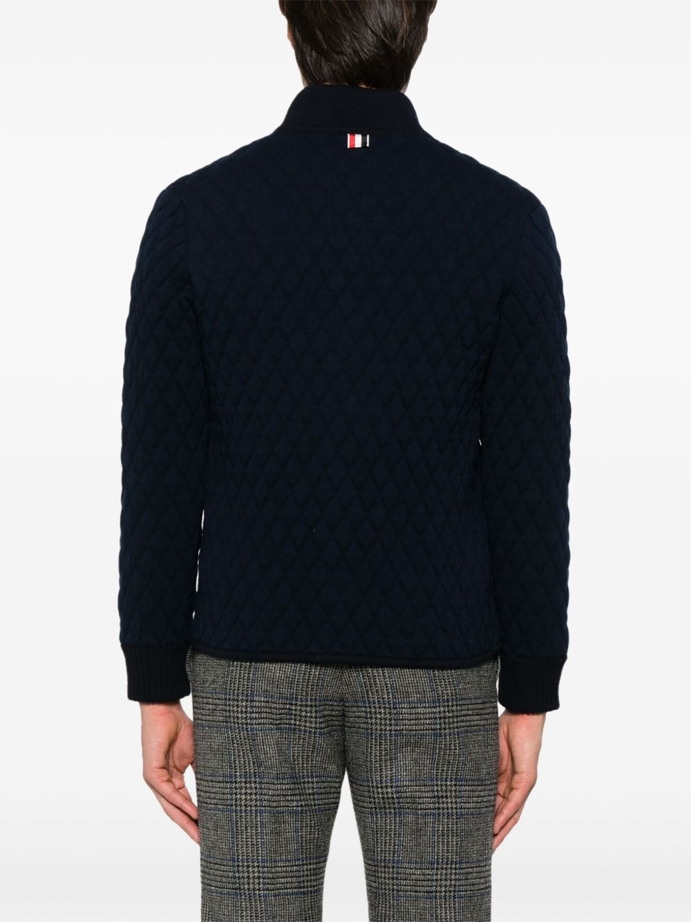 RWB stripe-detail quilted jacket - 4