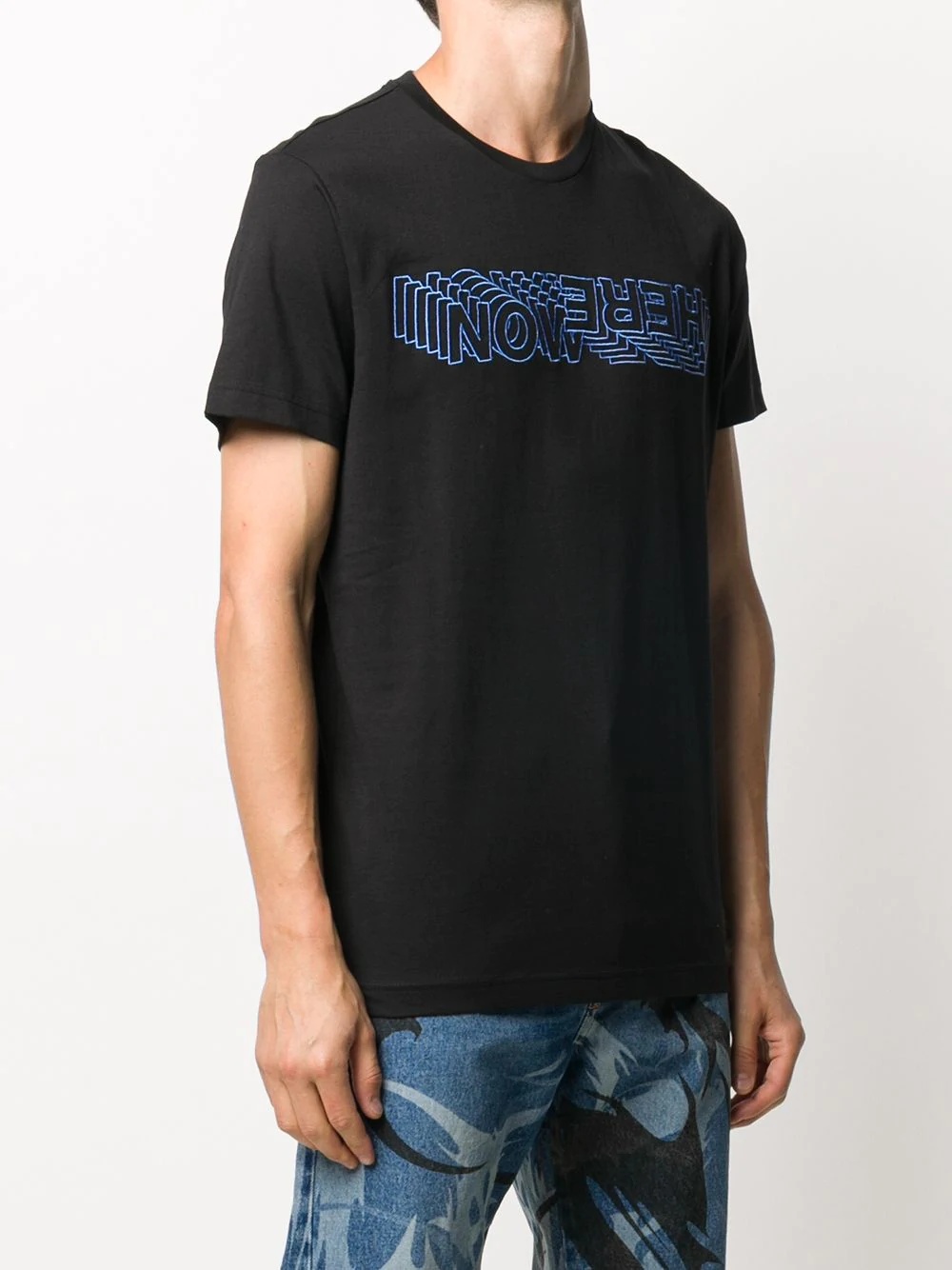 Nowhere embroidery T-shirt  - 3