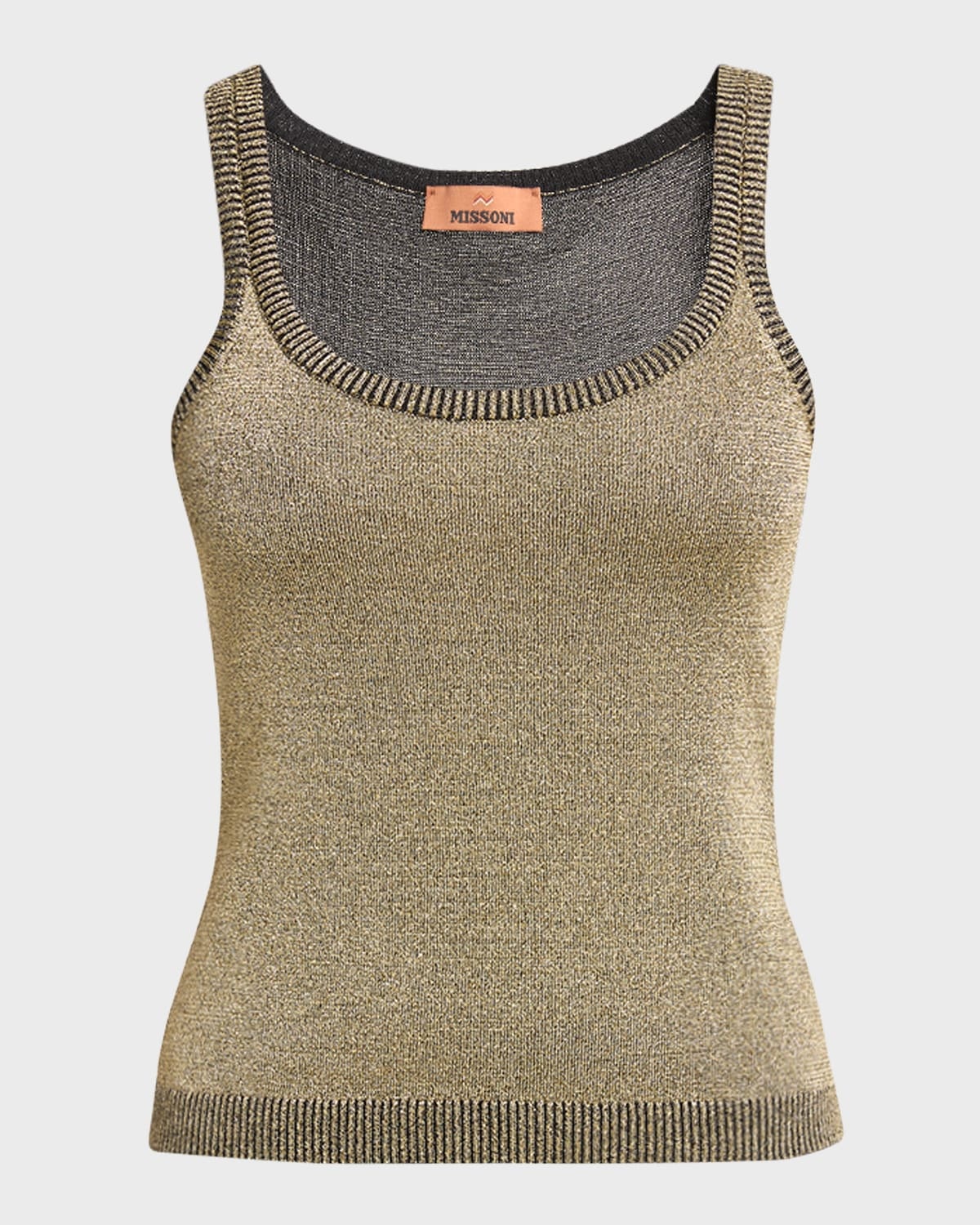 Metallic Knit Tank Top - 1