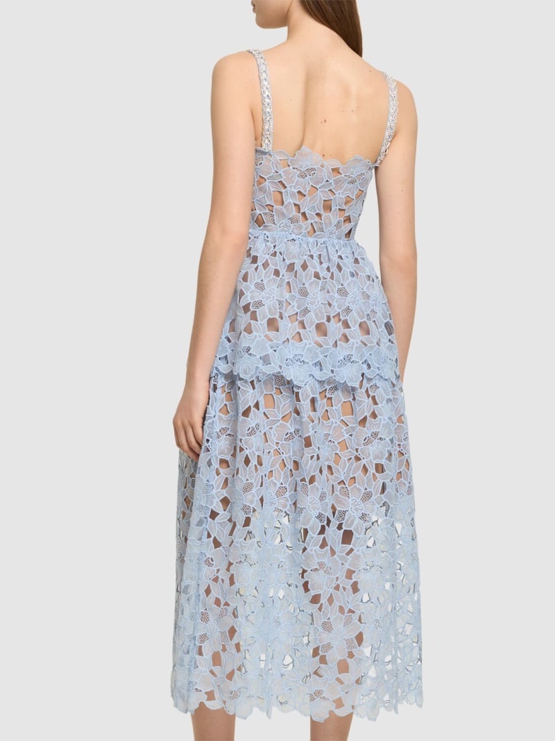 Organza lace midi dress - 3