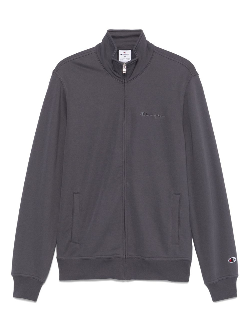 logo-embroidered sweatshirt 1