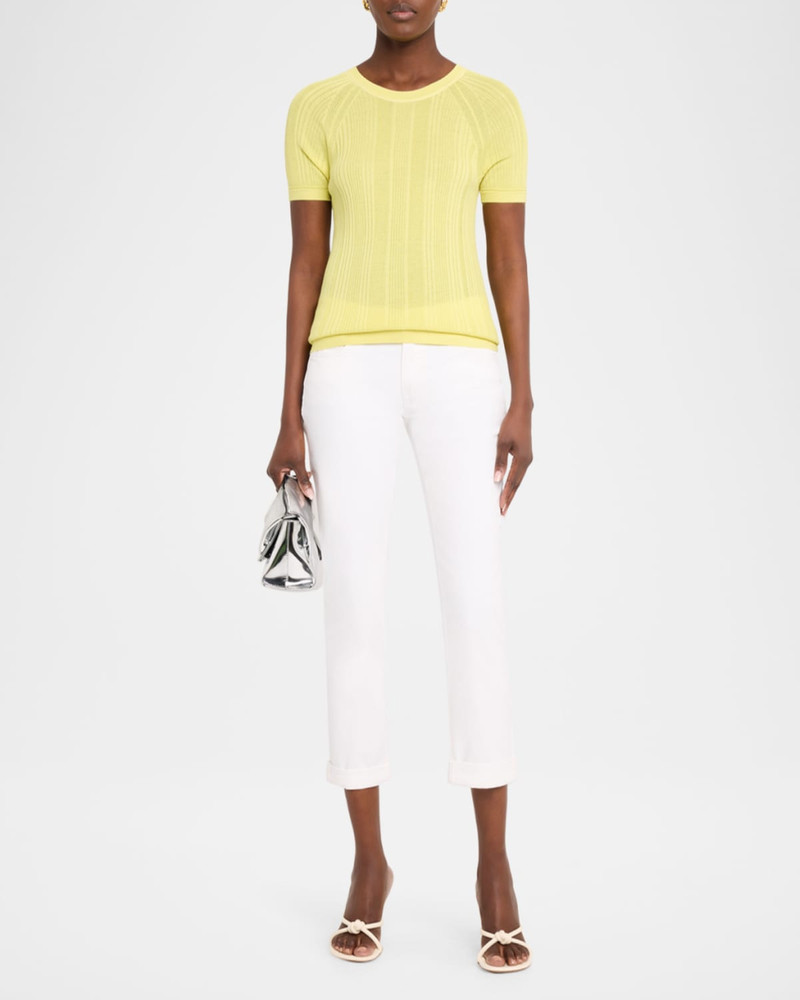rag & bone Teresa Ribbed Short-Sleeve Tee outlook