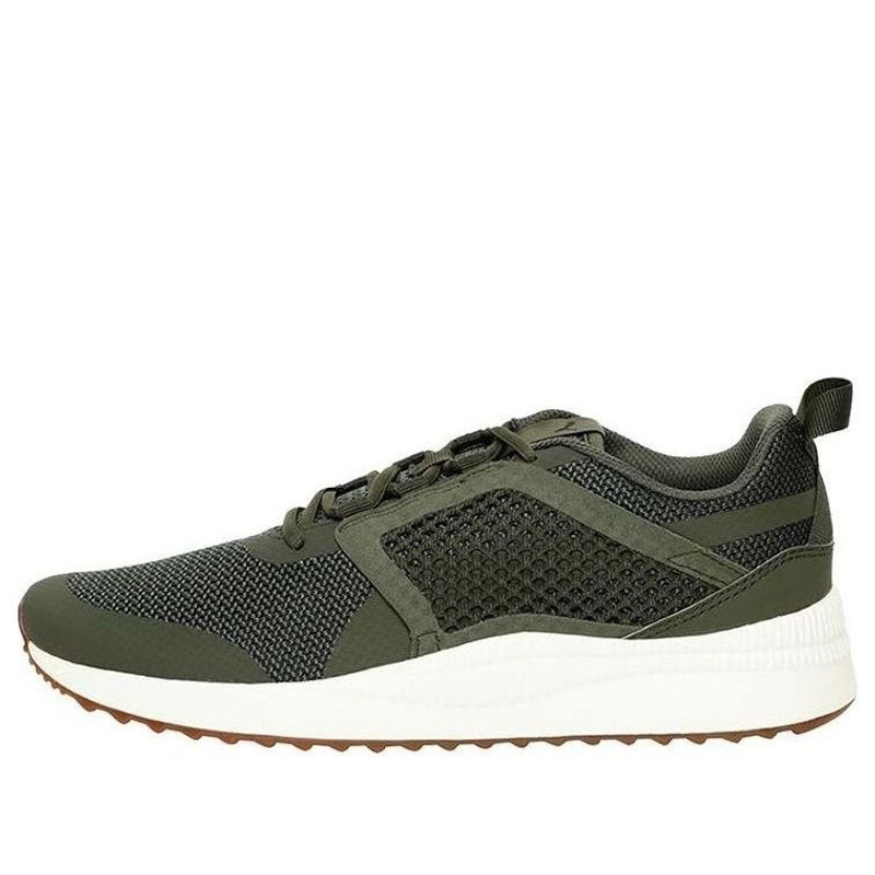 PUMA Pacer Next Net Low Running Shoes Armygreen 'Army Green White' 366935-06 - 1