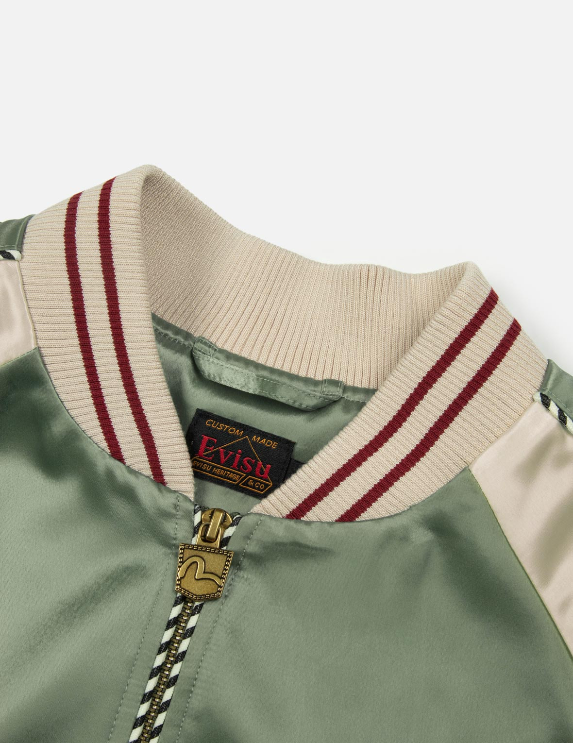 KAMON BROCADE APPLIQUÉ AND CARP EMBRODIERY RELAX FIT SOUVENIR JACKET - 9
