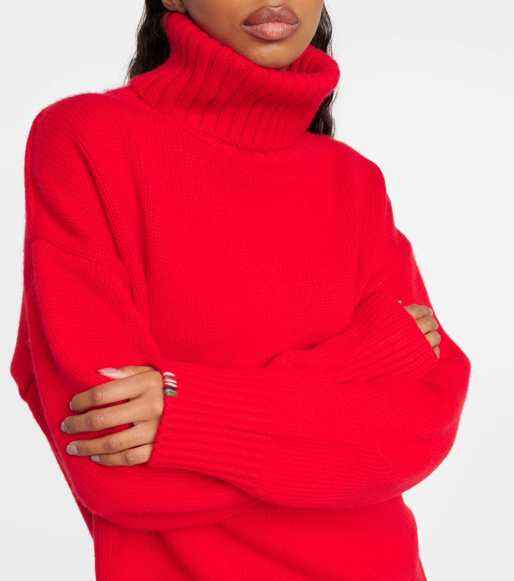 Xtra oversized cashmere turtleneck sweater - 6