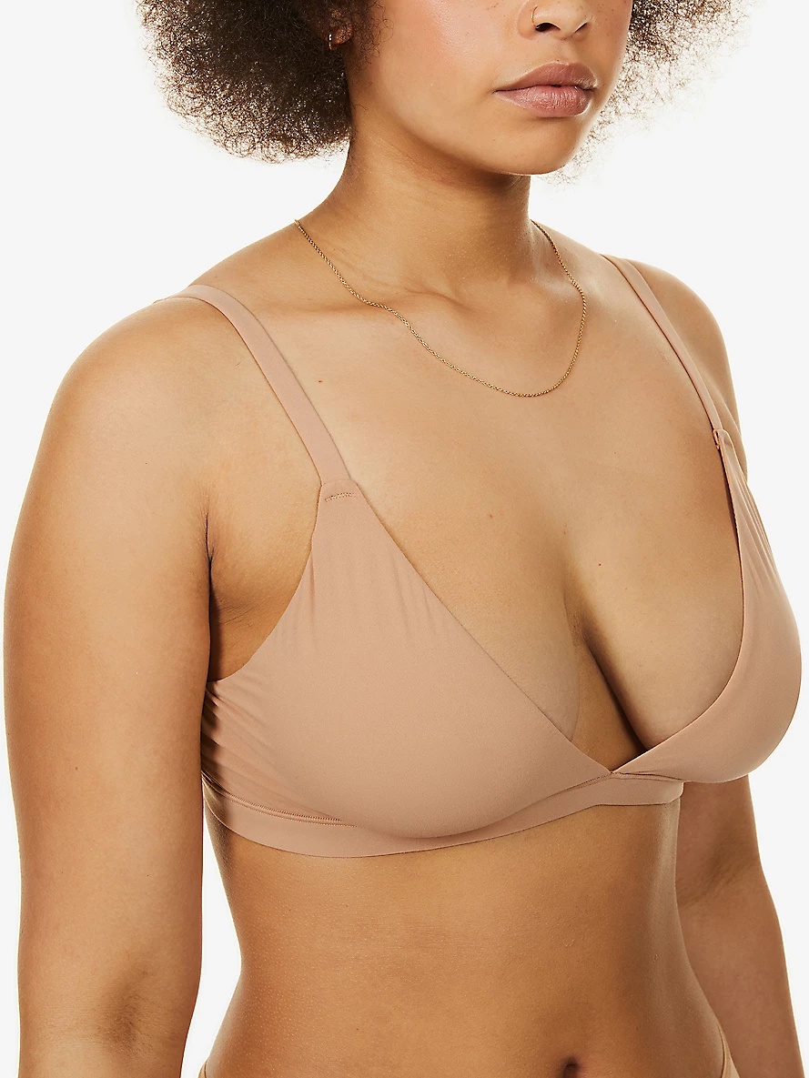 Fits Everybody triangle stretch-jersey bralette - 5