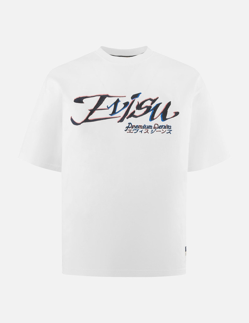EVISU Logo and Kamon Embroidery Loose Fit T-Shirt outlook