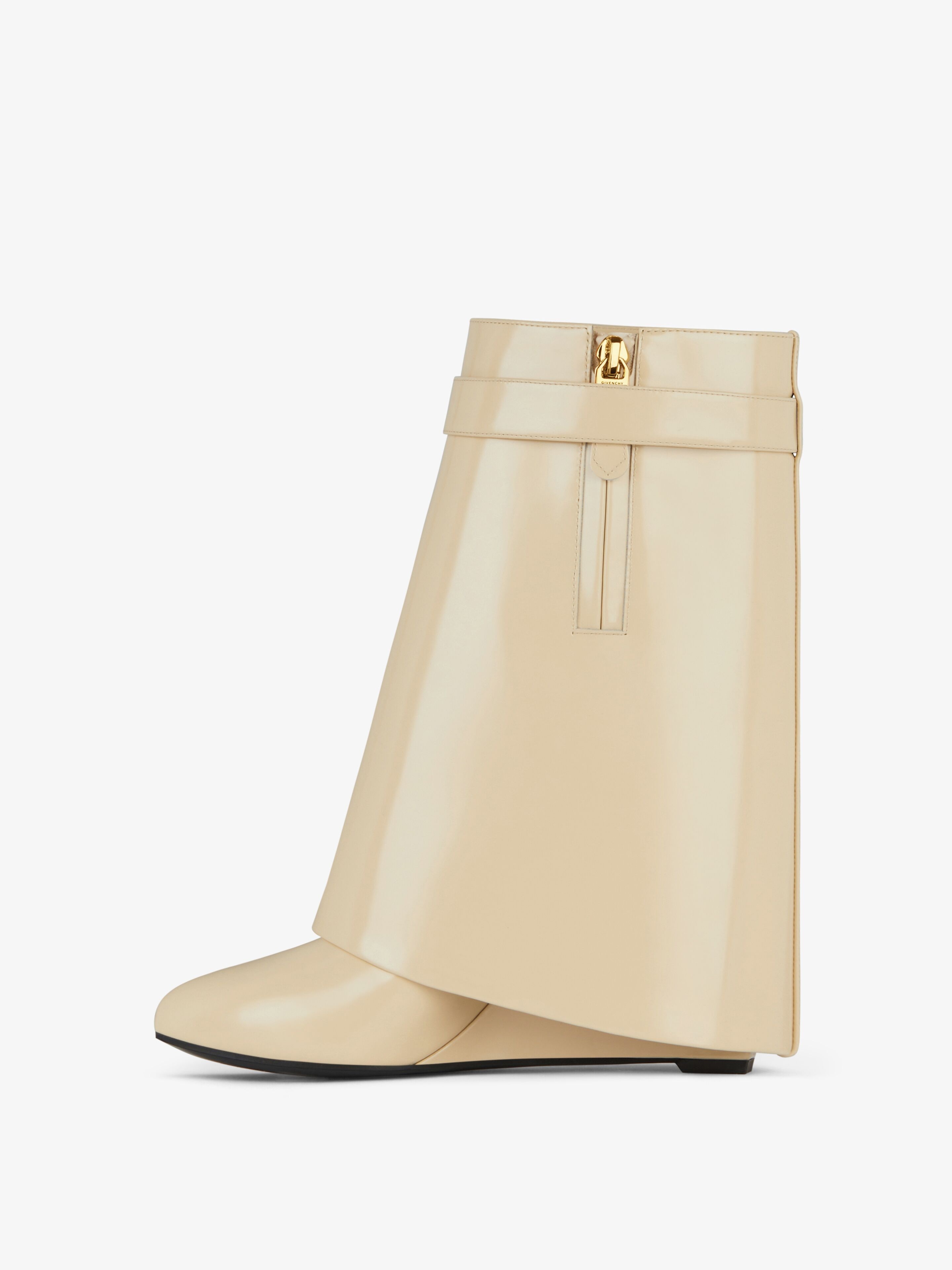 SHARK LOCK ANKLE BOOTS IN LEATHER - 5