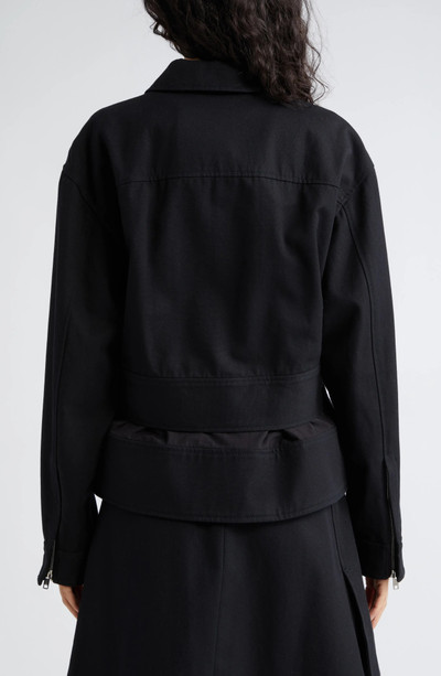 3.1 Phillip Lim Double Layer Belted Cotton Utility Jacket outlook