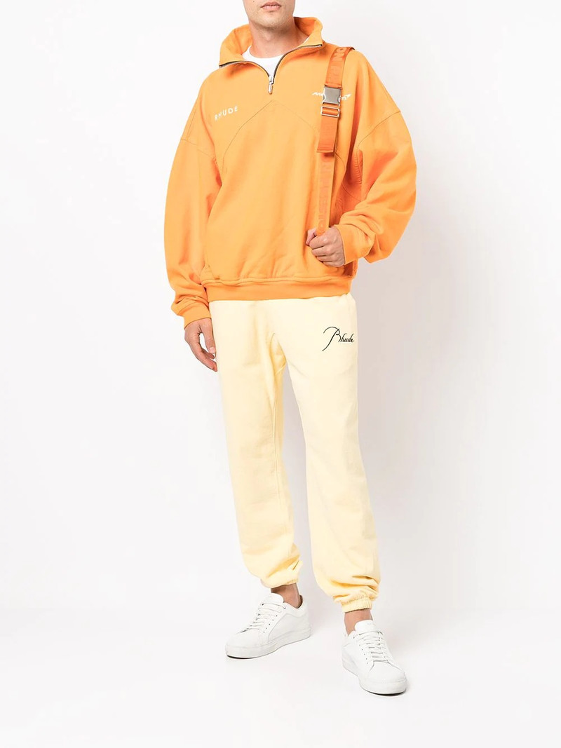 Rhude logo-embroidered track trousers outlook