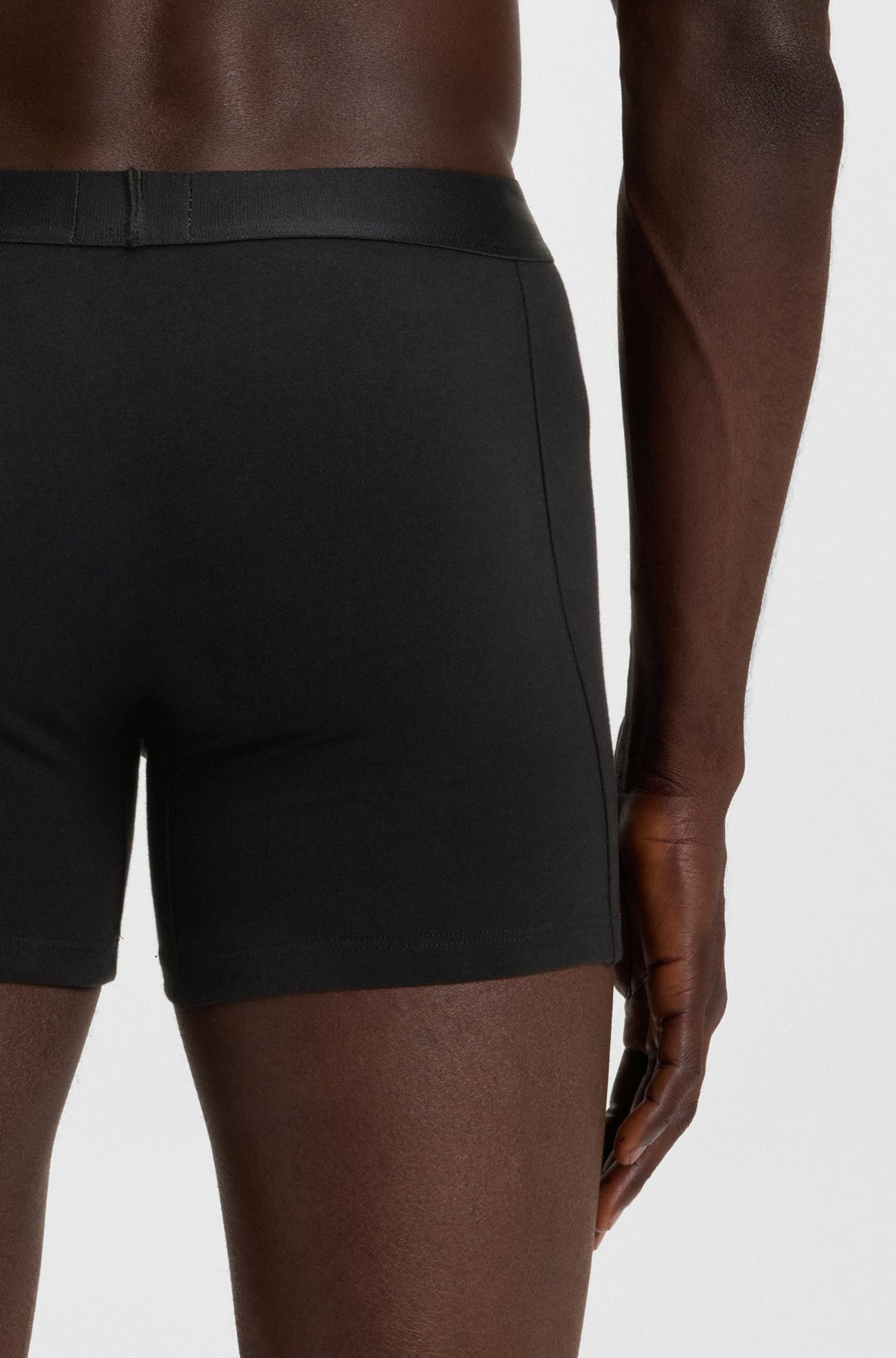 TWO-PACK OF STRETCH-COTTON BOXER BRIEFS WITH LOGO WAISTBANDS - 5