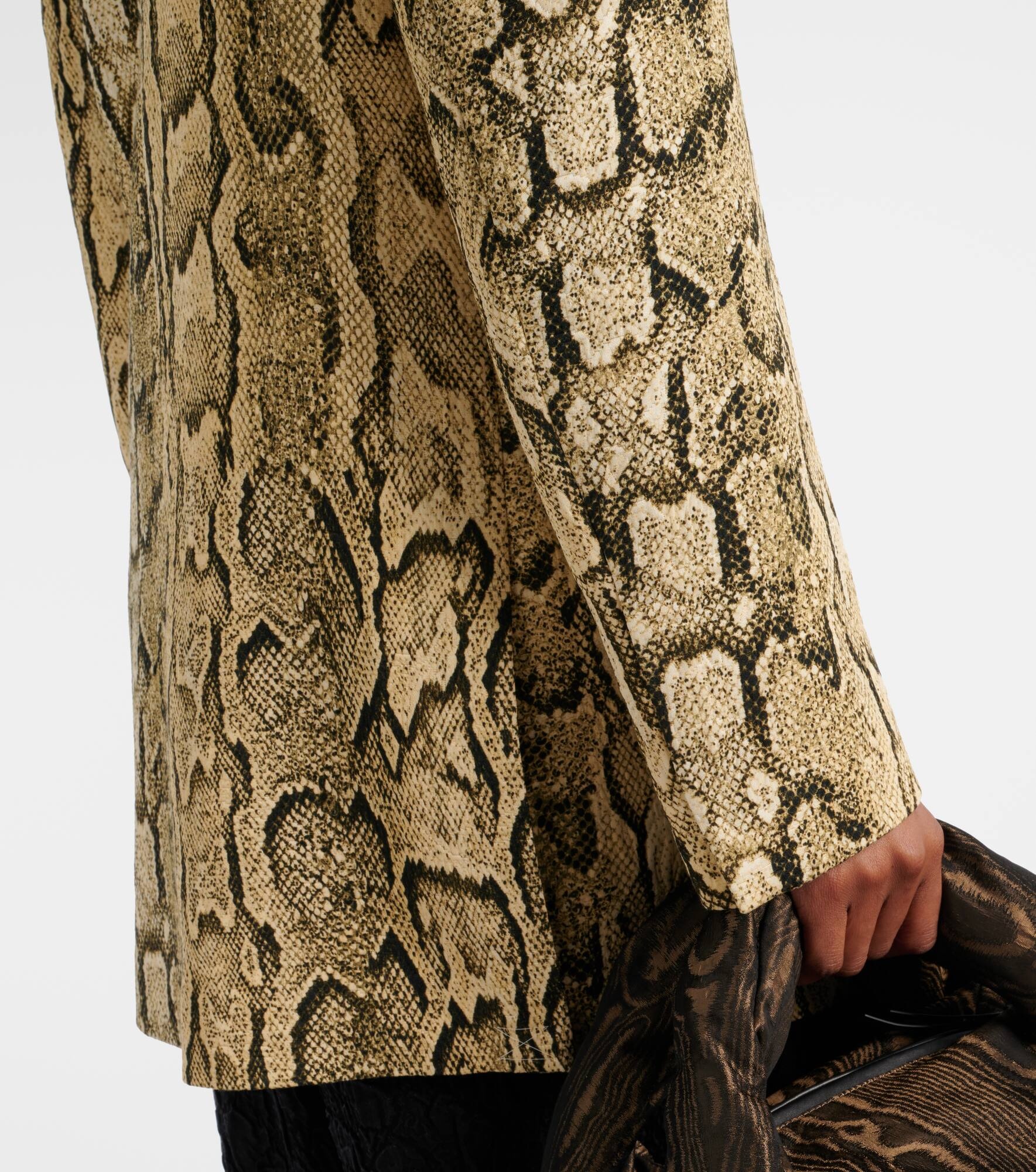 Snake-effect jacquard blazer - 5