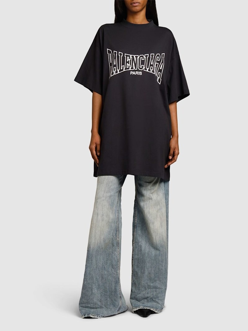 BALENCIAGA Boxing vintage cotton t-shirt | luisaviaroma