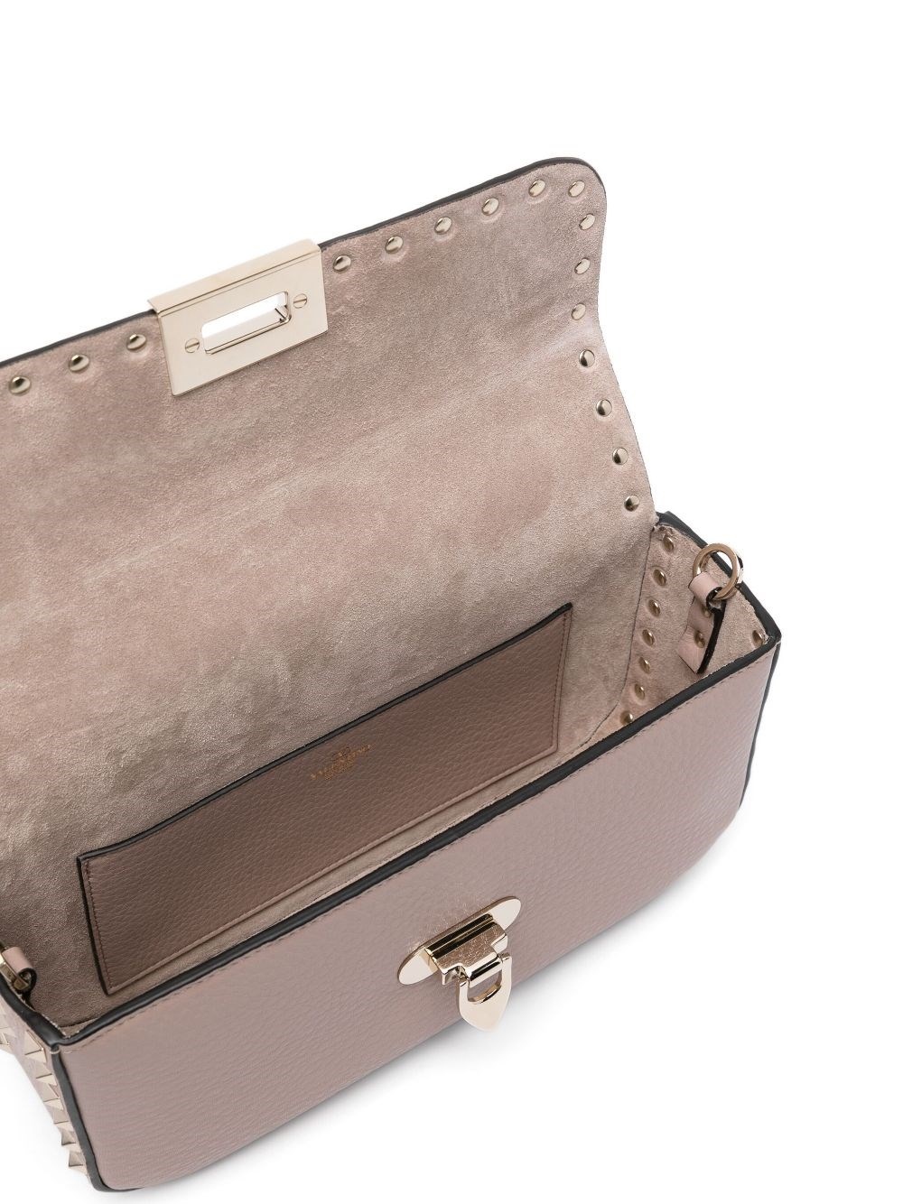 Leather Rockstud crossbody bag - 5