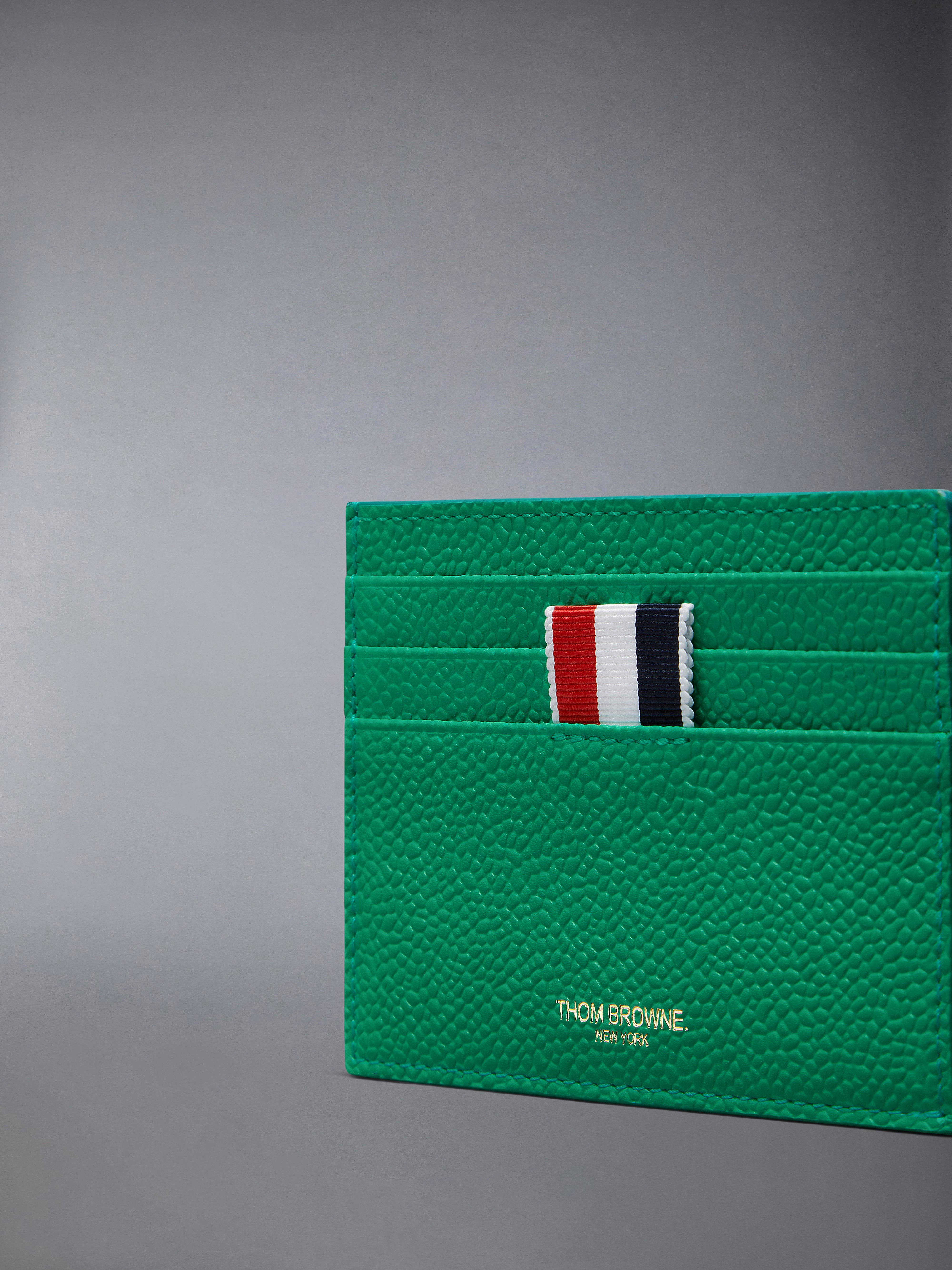 PEBBLE GRAIN NOTE COMPARTMENT CARD HOLDER - 4