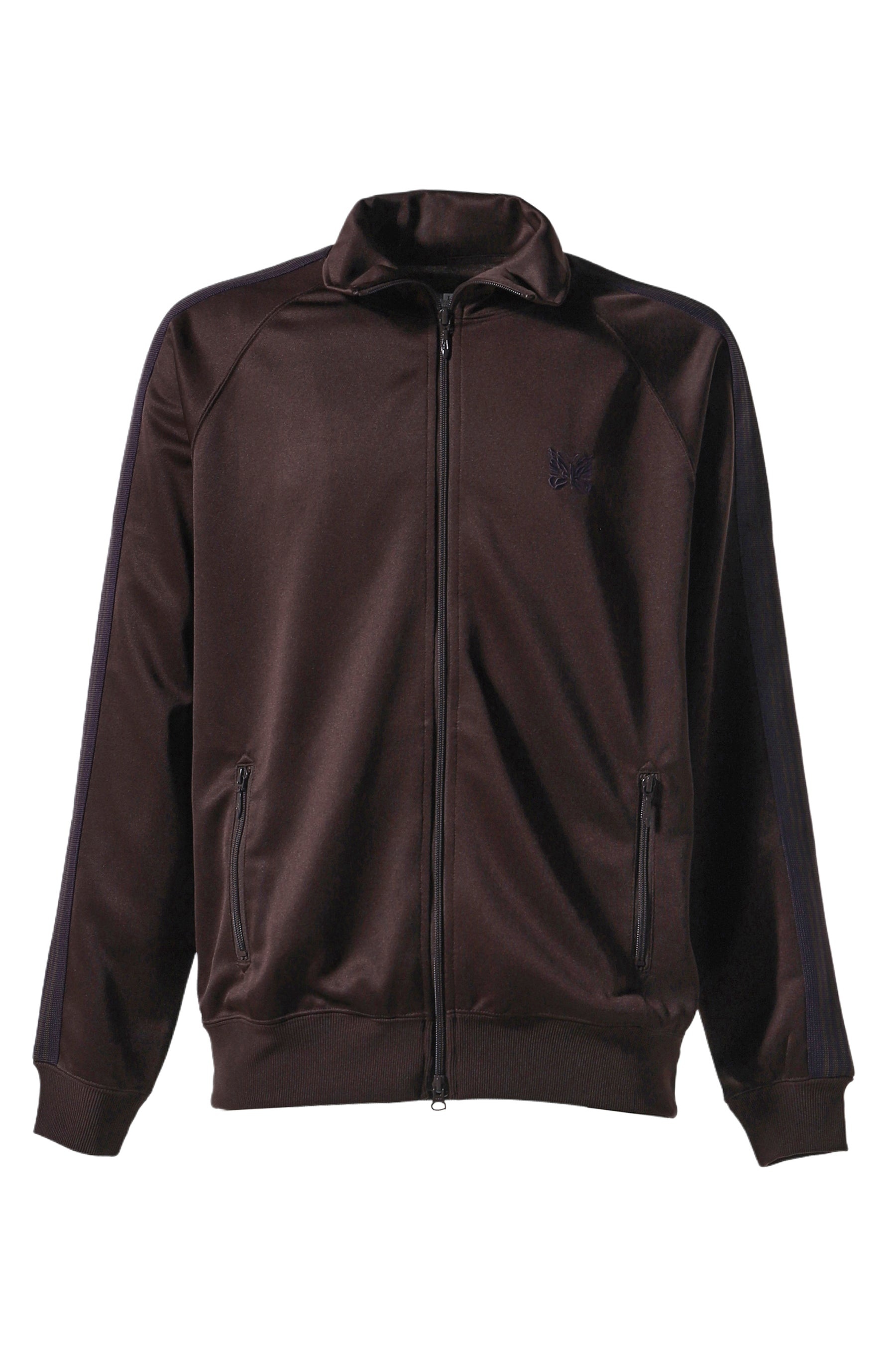 TRACK JACKET - POLY SMOOTH / DK.BRW - 1