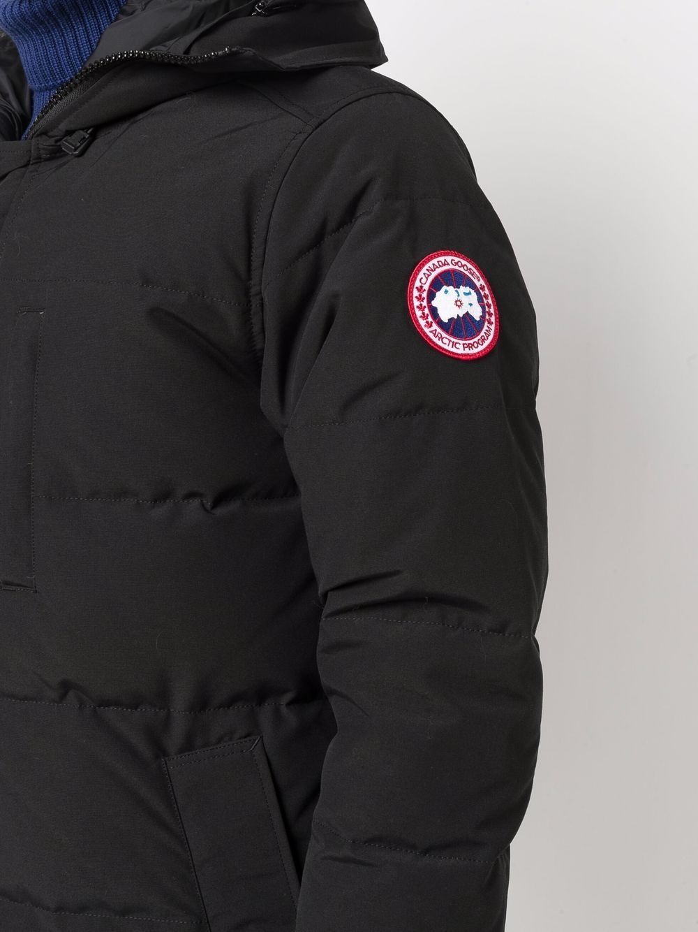 logo patch puffer jacket - 5