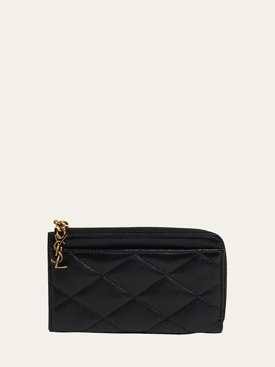 YSL Quilted Leather Wallet - 1