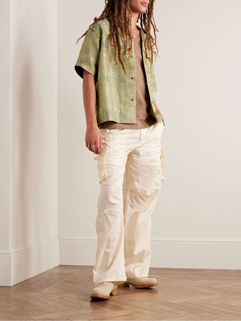 visvim Copa Camp-Collar Floral-Jacquard Silk-Blend Shirt outlook