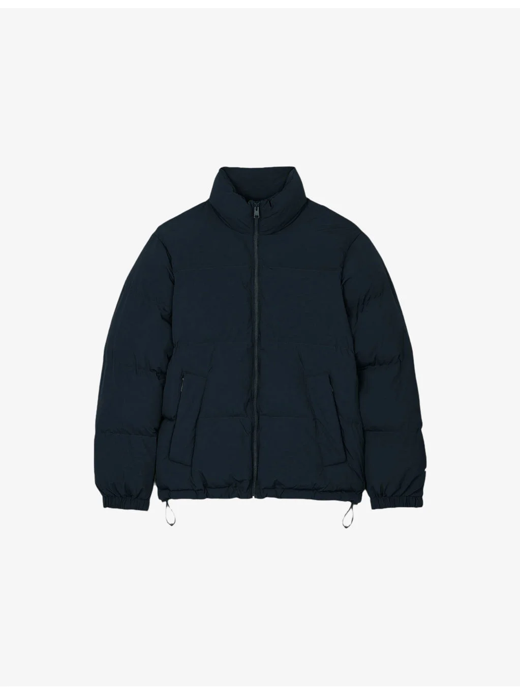 High-Neck Side-Pocket Puffer Jacket - 1