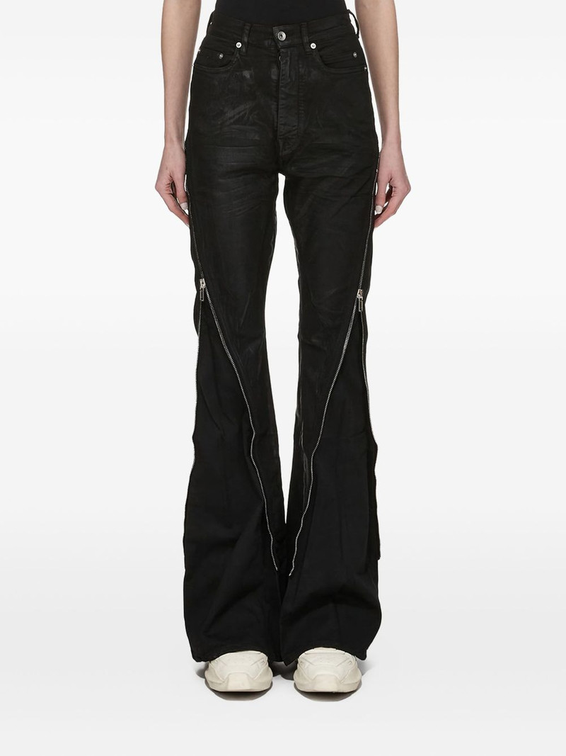 Rick Owens DRKSHDW Hollywood Boan Banana zip-detail jeans outlook